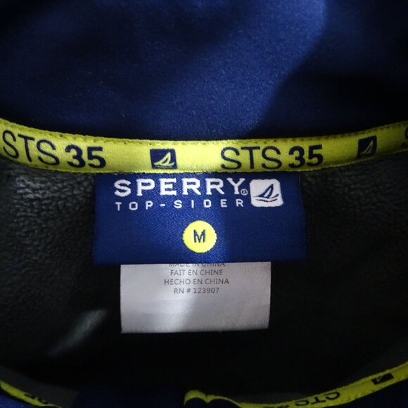 Sperry Top Sider STS35 Men Blue Performance Softshell Jacket Size M Nautical - Picture 7 of 15